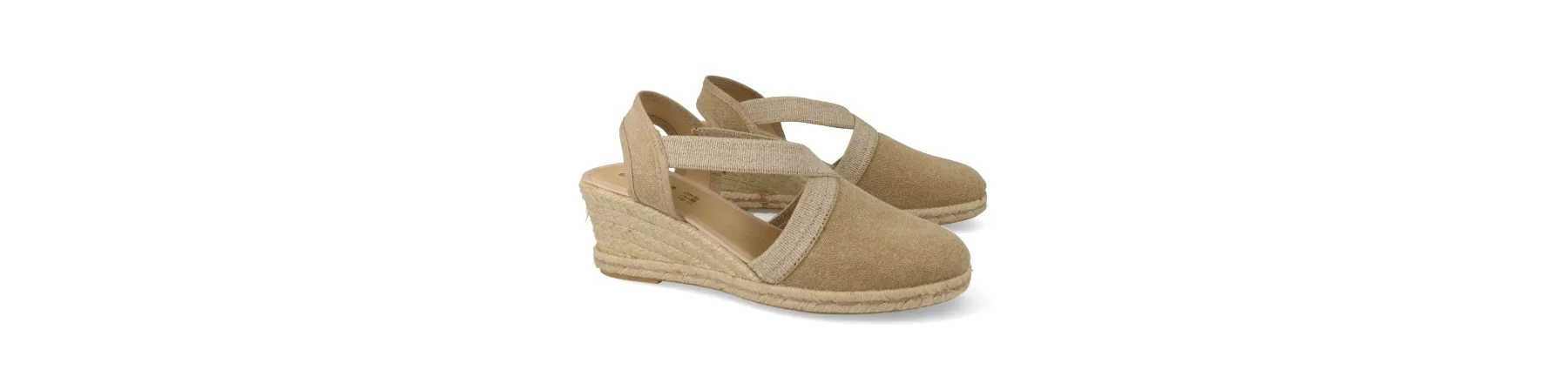 ALPARGATAS MUJER CUÑA MEDIA MOD. AMPARO BEIGE