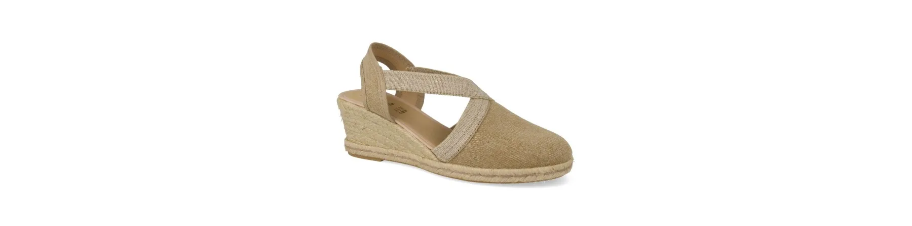 ALPARGATAS MUJER CUÑA MEDIA MOD. AMPARO BEIGE