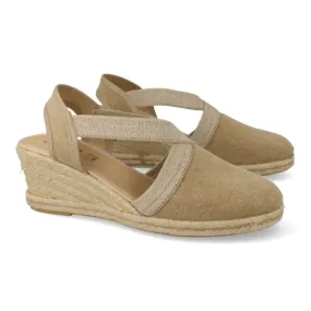 ALPARGATAS MUJER CUÑA MEDIA MOD. AMPARO BEIGE