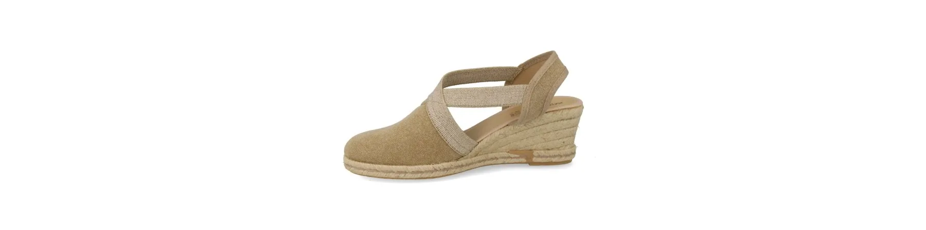 ALPARGATAS MUJER CUÑA MEDIA MOD. AMPARO BEIGE