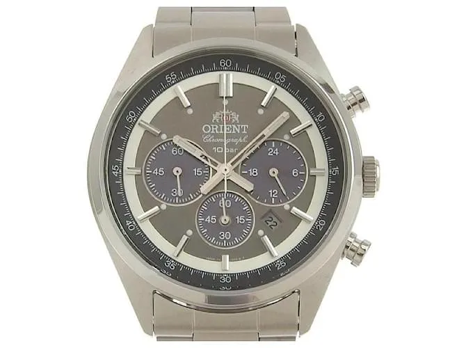 & Other Stories Orient deportivo NEO 70Reloj plateado de acero inoxidable para hombre con cronógrafo y función de fecha en e