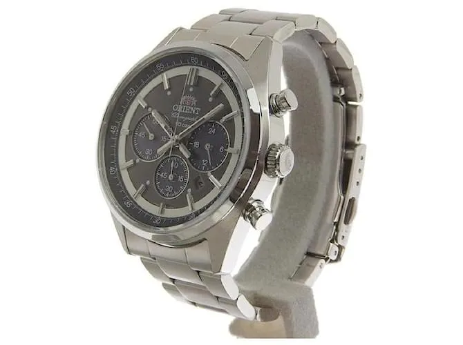 & Other Stories Orient deportivo NEO 70Reloj plateado de acero inoxidable para hombre con cronógrafo y función de fecha en e