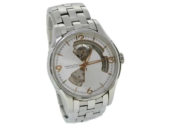 Autre Marque HAMILTON Jazzmaster corazón abierto Relojes Plata H325650 Autenticación3330 