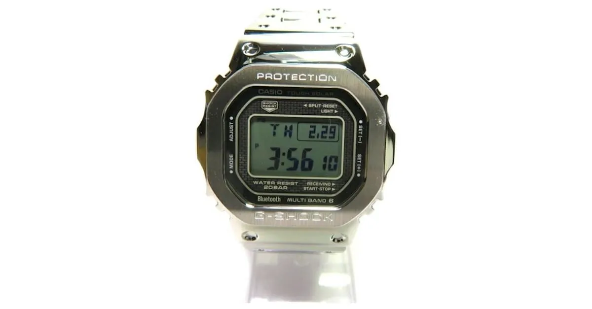 Autre Marque Reloj solar Casio Full Metal Smartphone Link GMW-B5000D-1JF Plata 