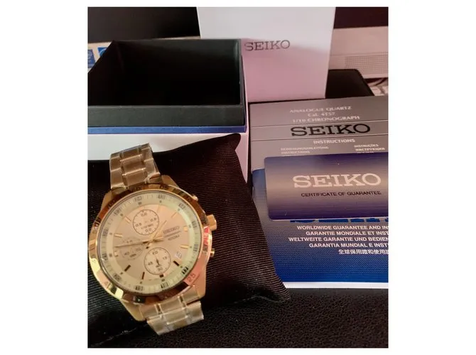 Autre Marque Seiko - Nueva marca de relojes para hombre Seiko Dorado 