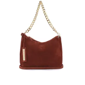 BOLSO DE MANO V114 VELOUR BRANDY