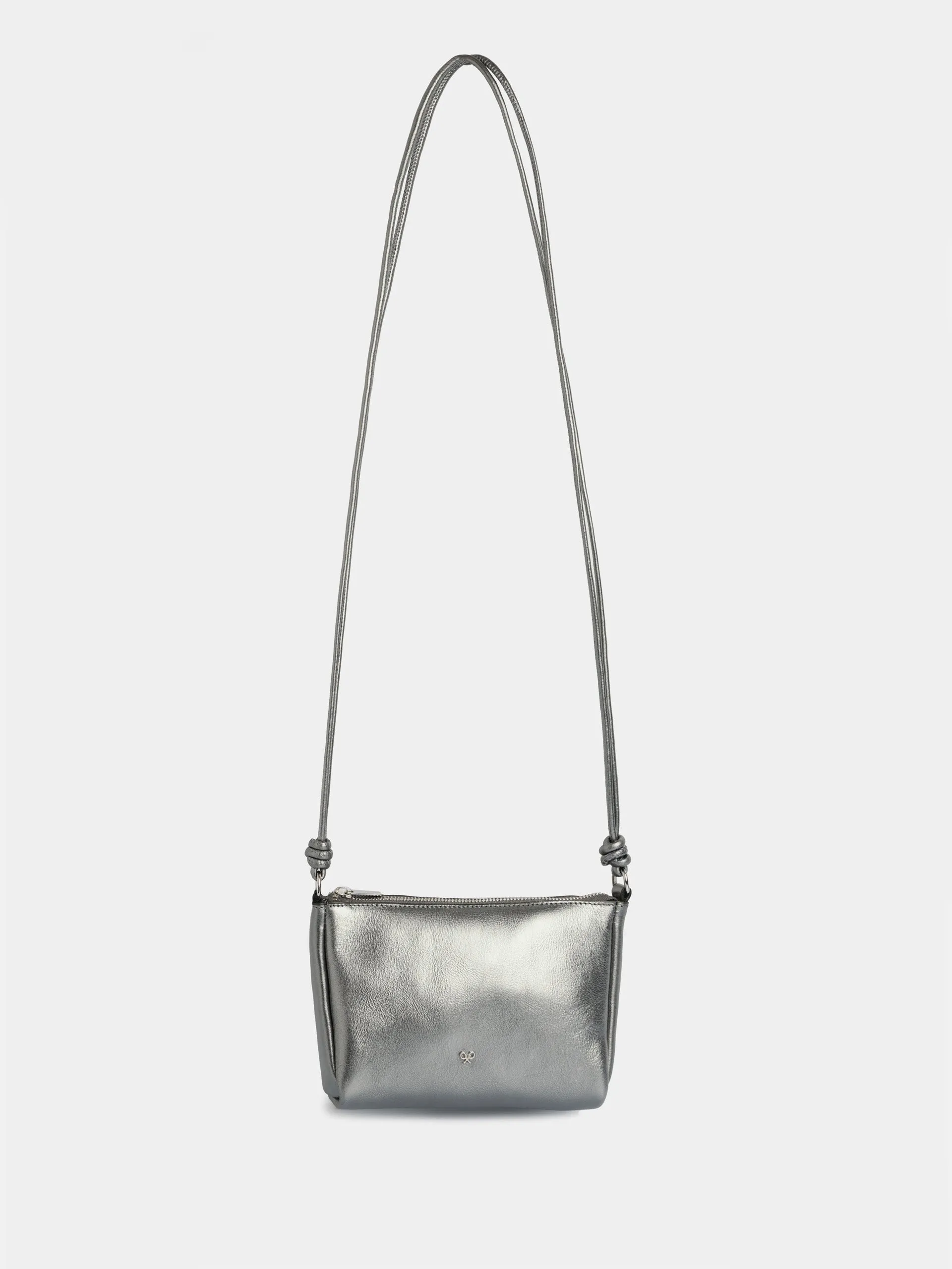 Bolso mini piel plata