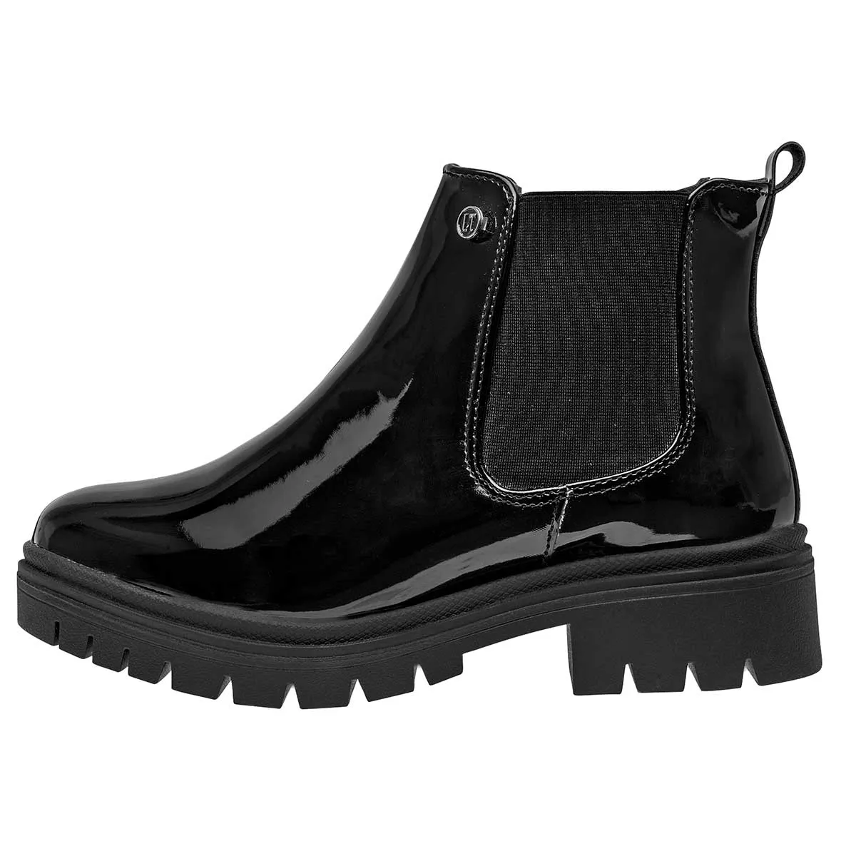 Bota casual Exterior Sintético Color Negro De Charol Para Mujer De RBCOLLECTION