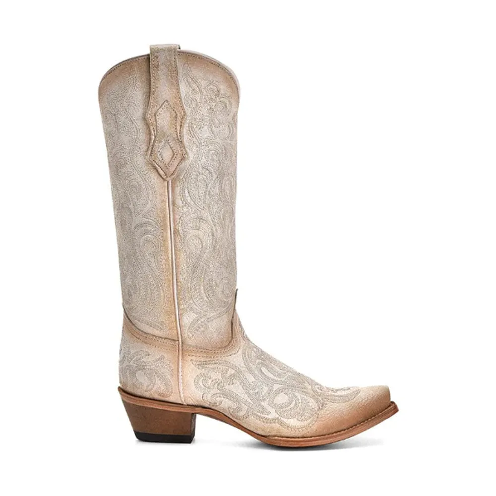 Bota Vaquera Corral Boots Rosa Blanca