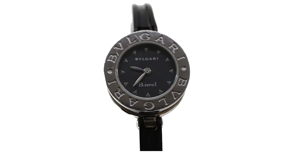 Bulgari Relojes BVLGARI Zero One Acero inoxidable Plata Negro Autenticación 45729 