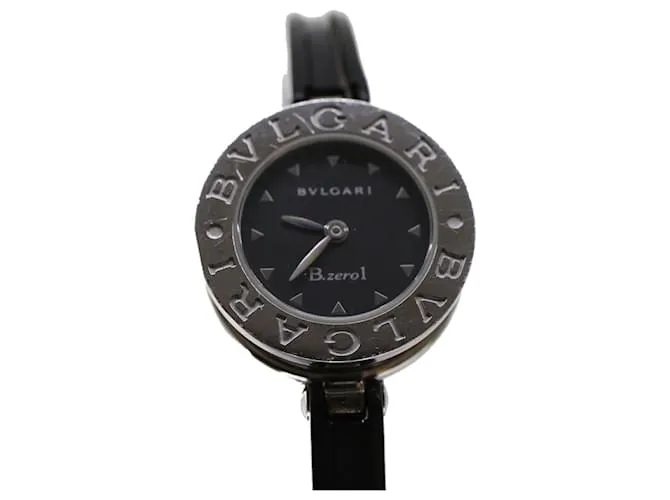 Bulgari Relojes BVLGARI Zero One Acero inoxidable Plata Negro Autenticación 45729 