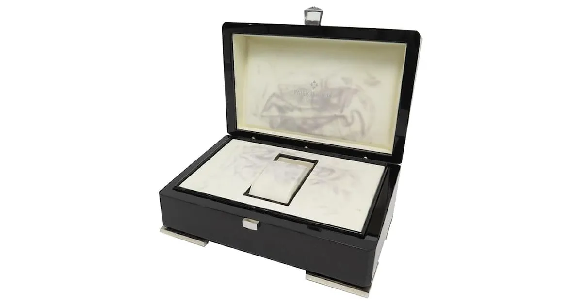 CAJA PARA RELOJES PATEK PHILIPPE NAUTILUS AQUANAUT EN MADERA LACADA CAJA PARA RELOJES Castaño 