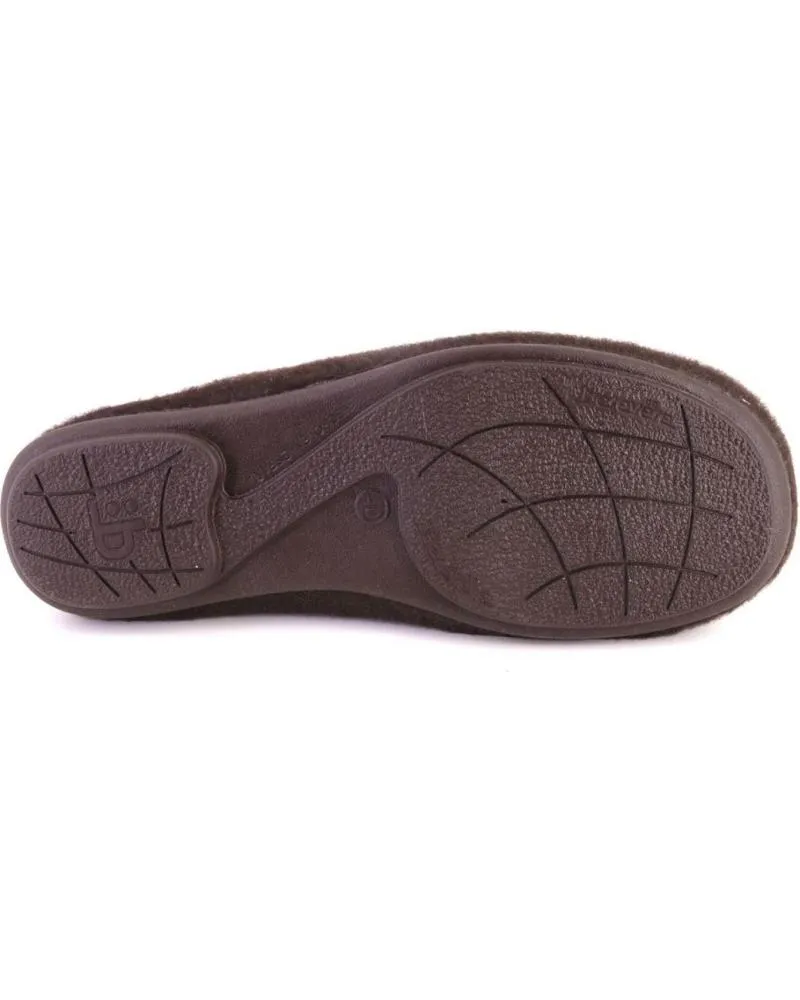 Calzado de casa BEREVERE  de Hombre 3630 ZAPATILLAS DE CASA CERRADA DE HOMBRE  KAKI