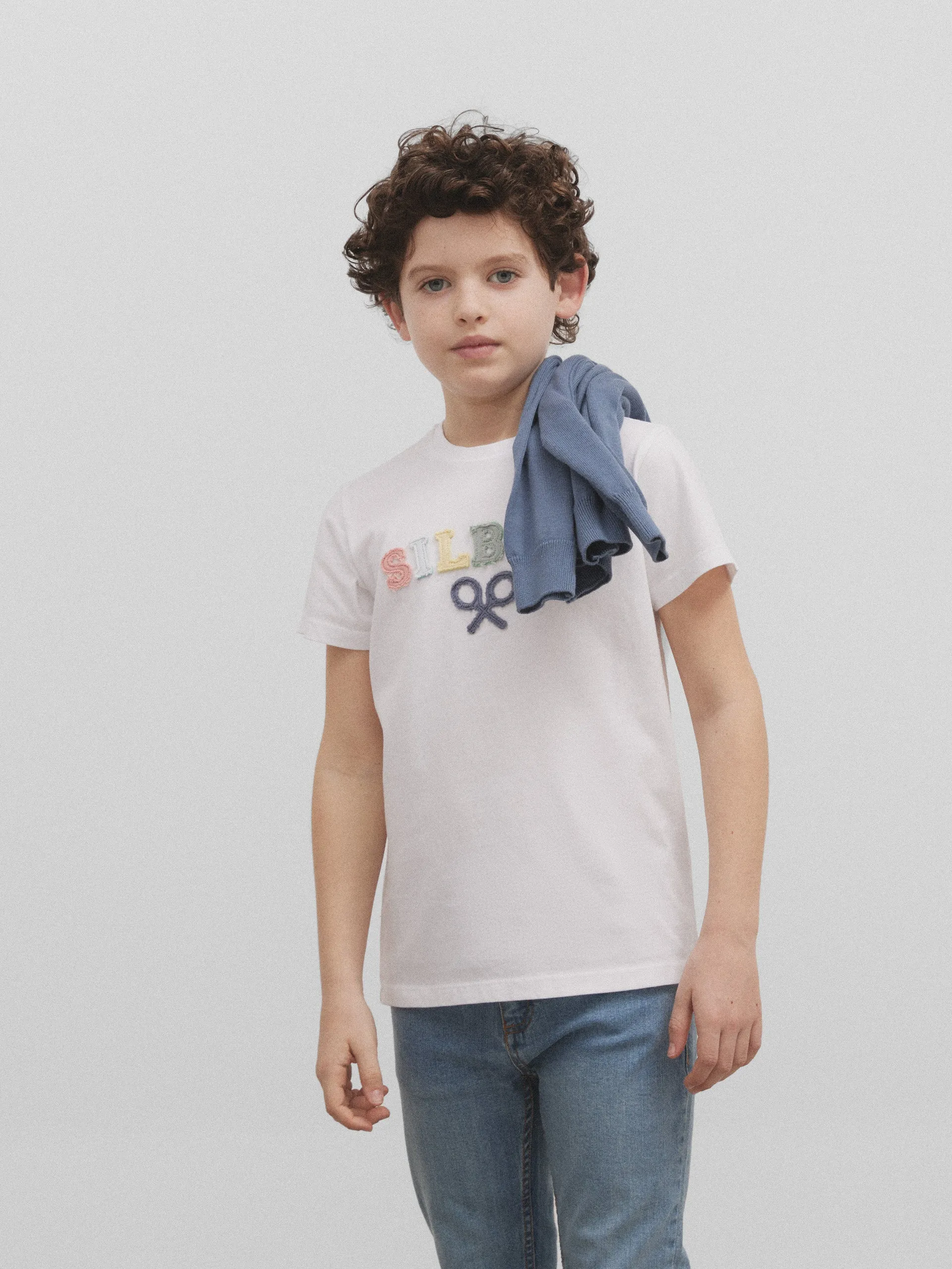 Camiseta kids raqueta media multicolor