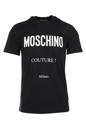 Camiseta negra con logo milano