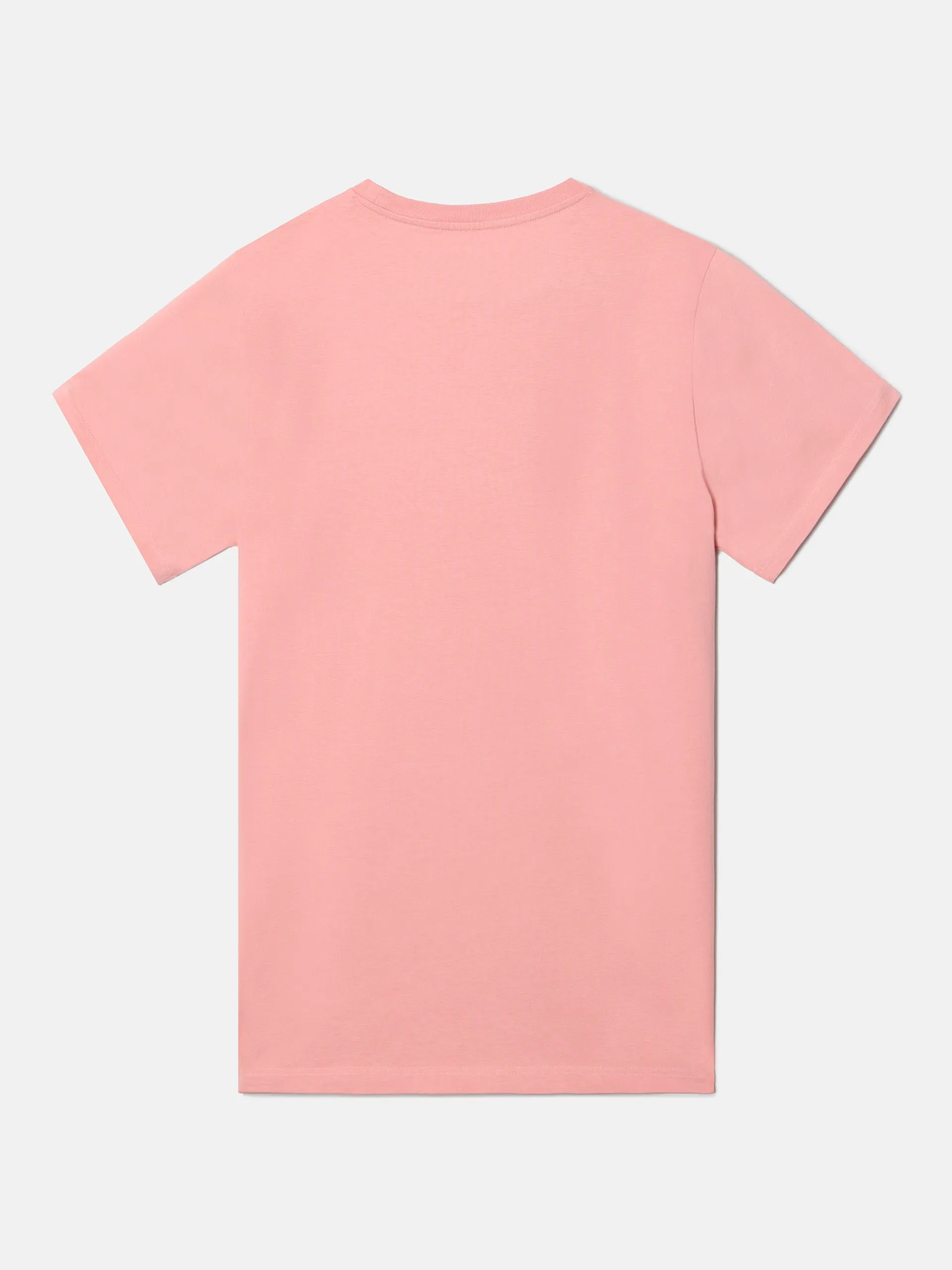 Camiseta silbon raqueta media coral