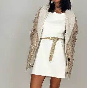 Chaqueta Doble Faz Beige