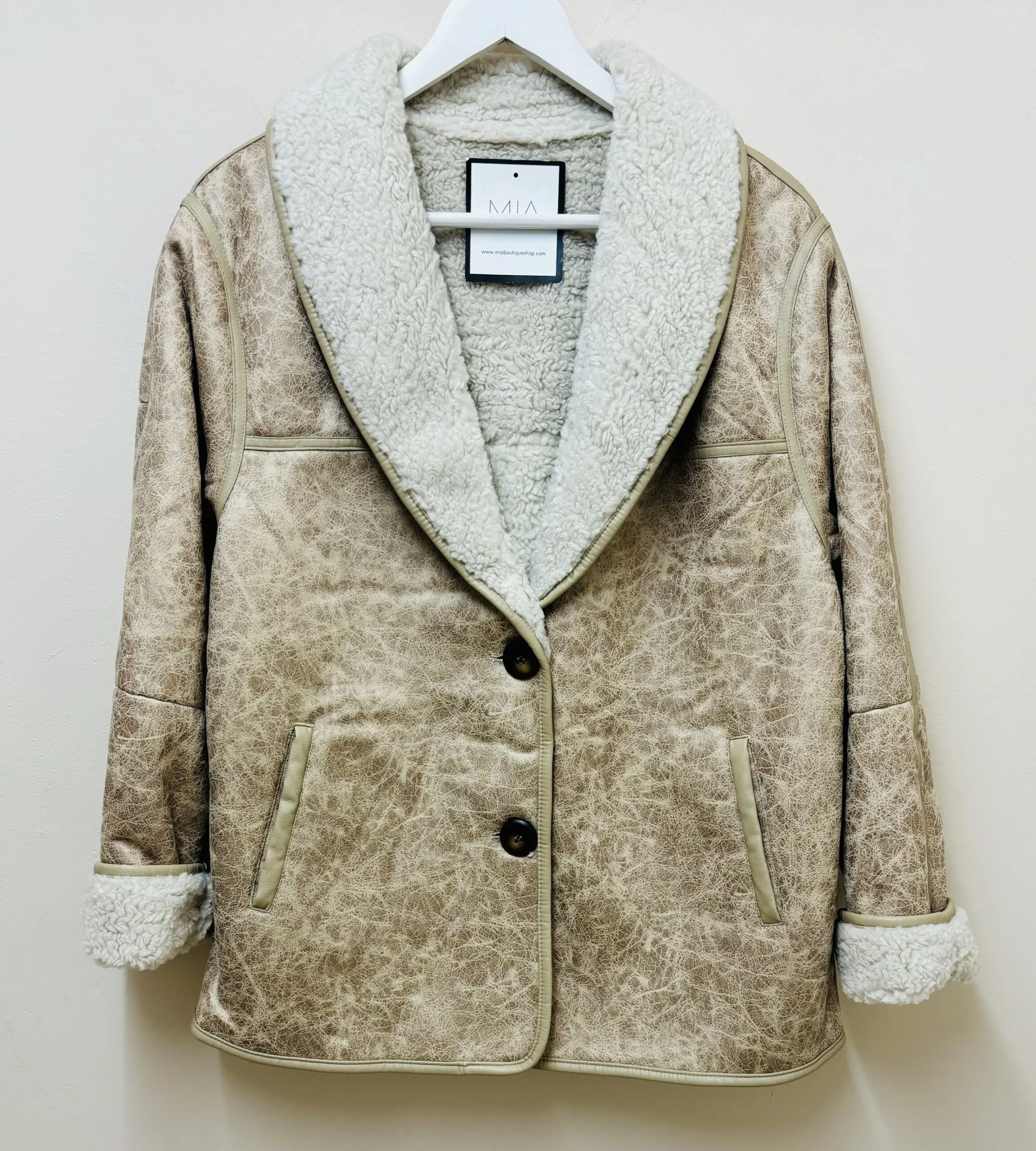 Chaqueta Doble Faz Beige