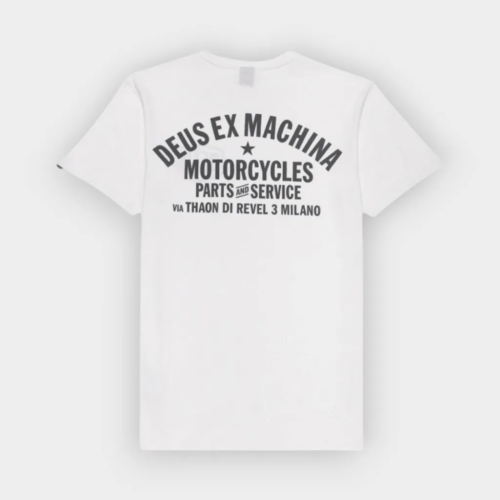 Deus Ex Machina – Camiseta Milano address white