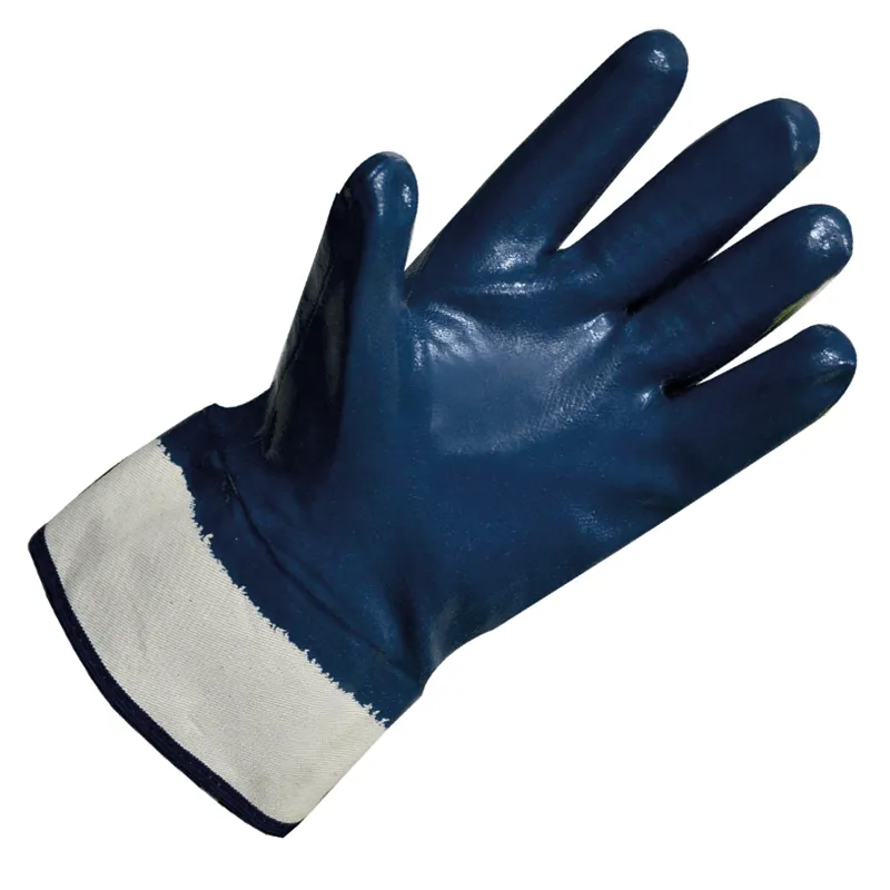 DPS GUANTES NITRILO MEDIO BAÑO COMPLETO AZUL PUÑO DE LONA ANTISHOCK (11255X)