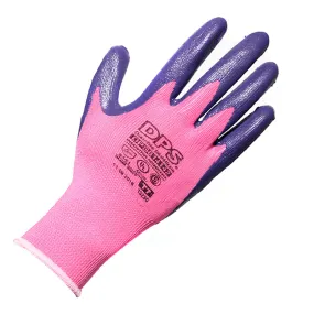 DPS GUANTES TEJIDO SIN COSTURA RECUBIERTO EN NITRILO ESPUMADO ROSA (81414)