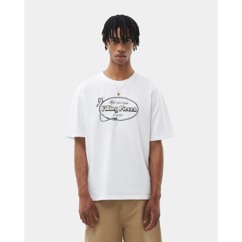 FILLING PIECES TEE HIGH SEA VOYAGE WHITE