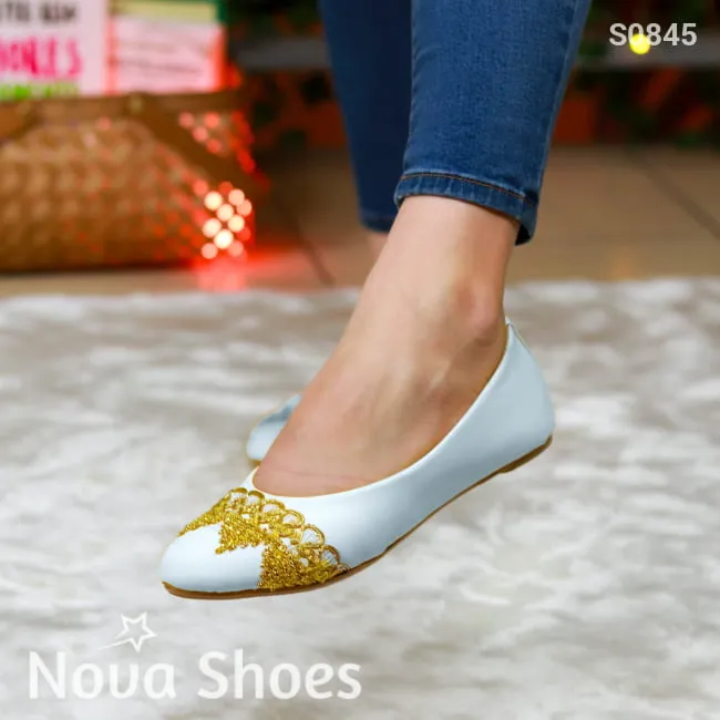 Flats exclusivas con un topque elegante y llamativo