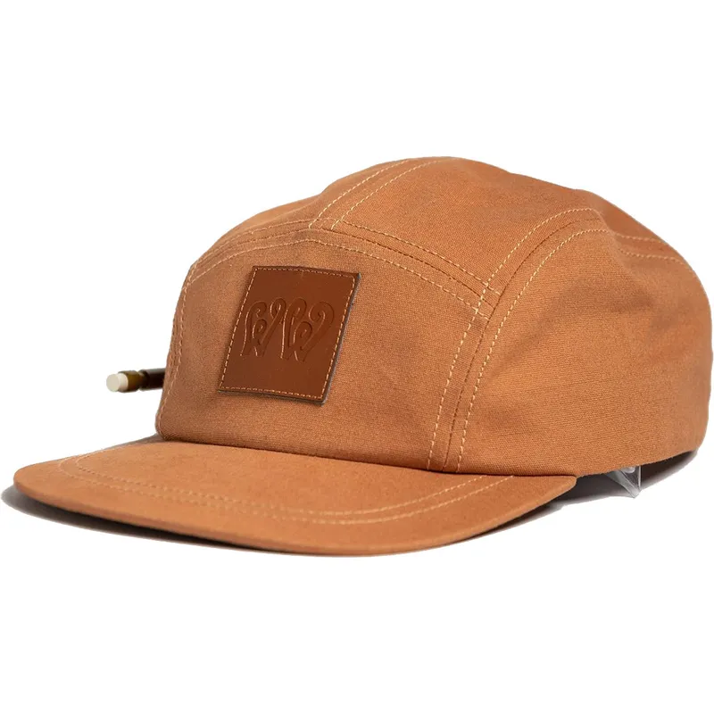 Gorra 6 panel marrón ajustable Starfire WW13 de Wheels And Waves