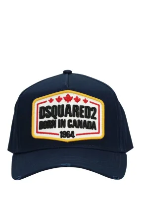 Gorra azul con maxilogo born in Canada