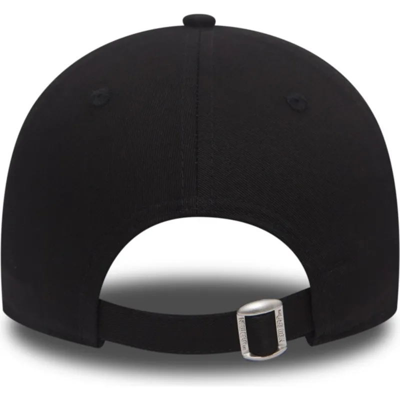 Gorra curva negra ajustable con logo negro 9FORTY League Essential de New York Yankees MLB de New Era