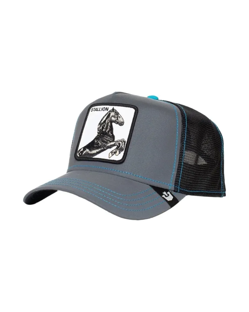 Gorra goorin negra caballo stallion reflective trucker cap