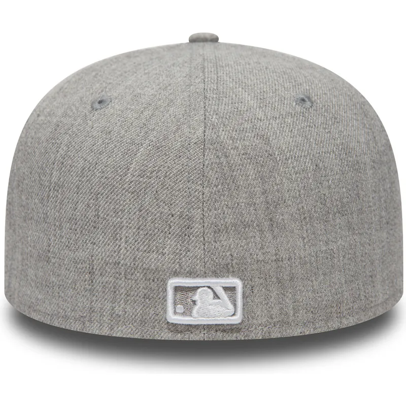 Gorra plana gris ajustada 59FIFTY Essential de New York Yankees MLB de New Era