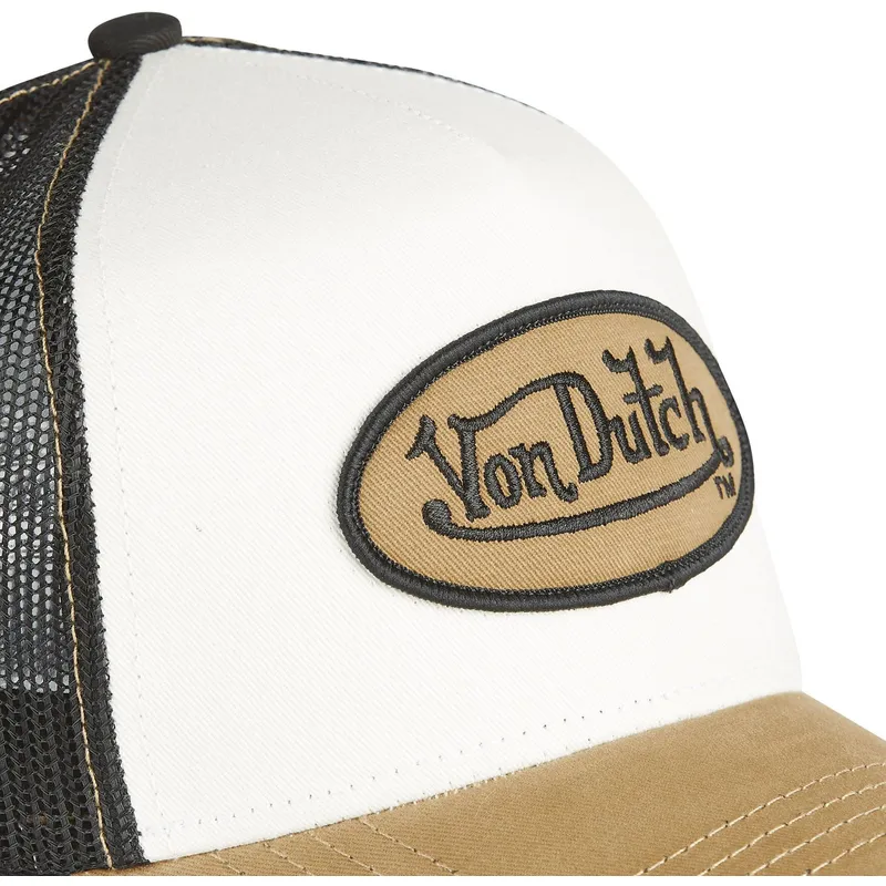 Gorra trucker blanca, negra y marrón CLA de Von Dutch