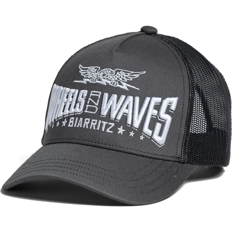 Gorra trucker gris Firebird Grey WW27 de Wheels And Waves