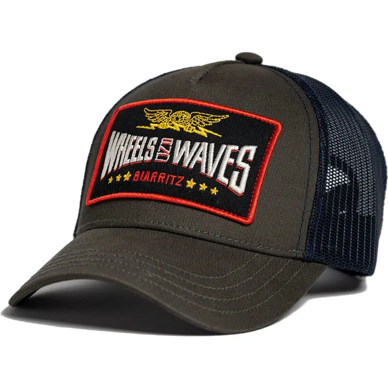 Gorra trucker marrón Firebird Patched WW15 de Wheels And Waves