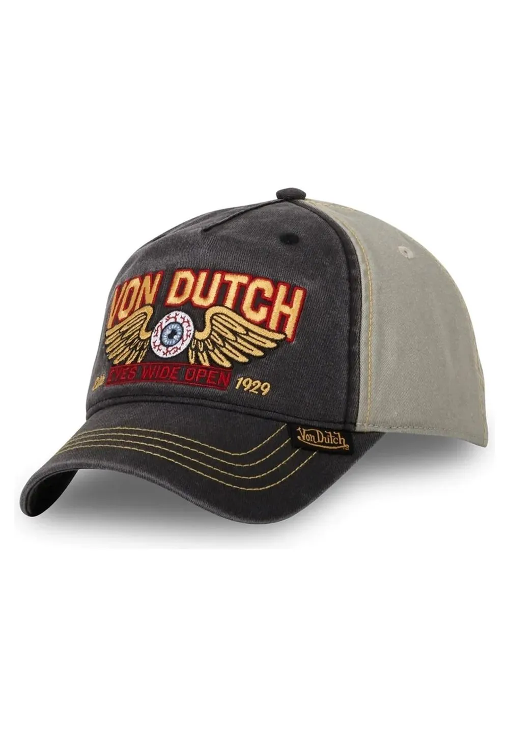 Gorra von dutch gris bordados eye cb cap