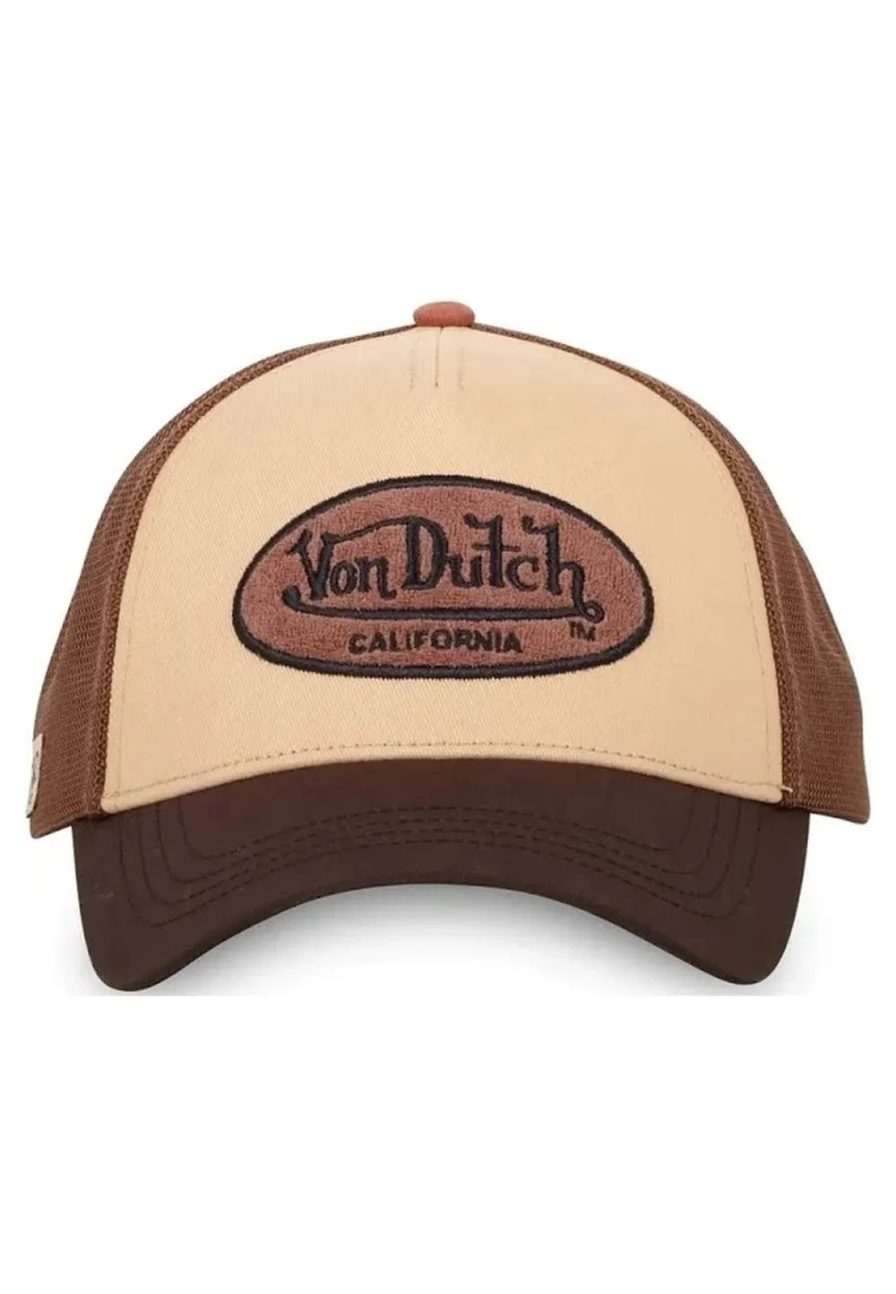 Gorra von dutch marron terry log01 trucker cap