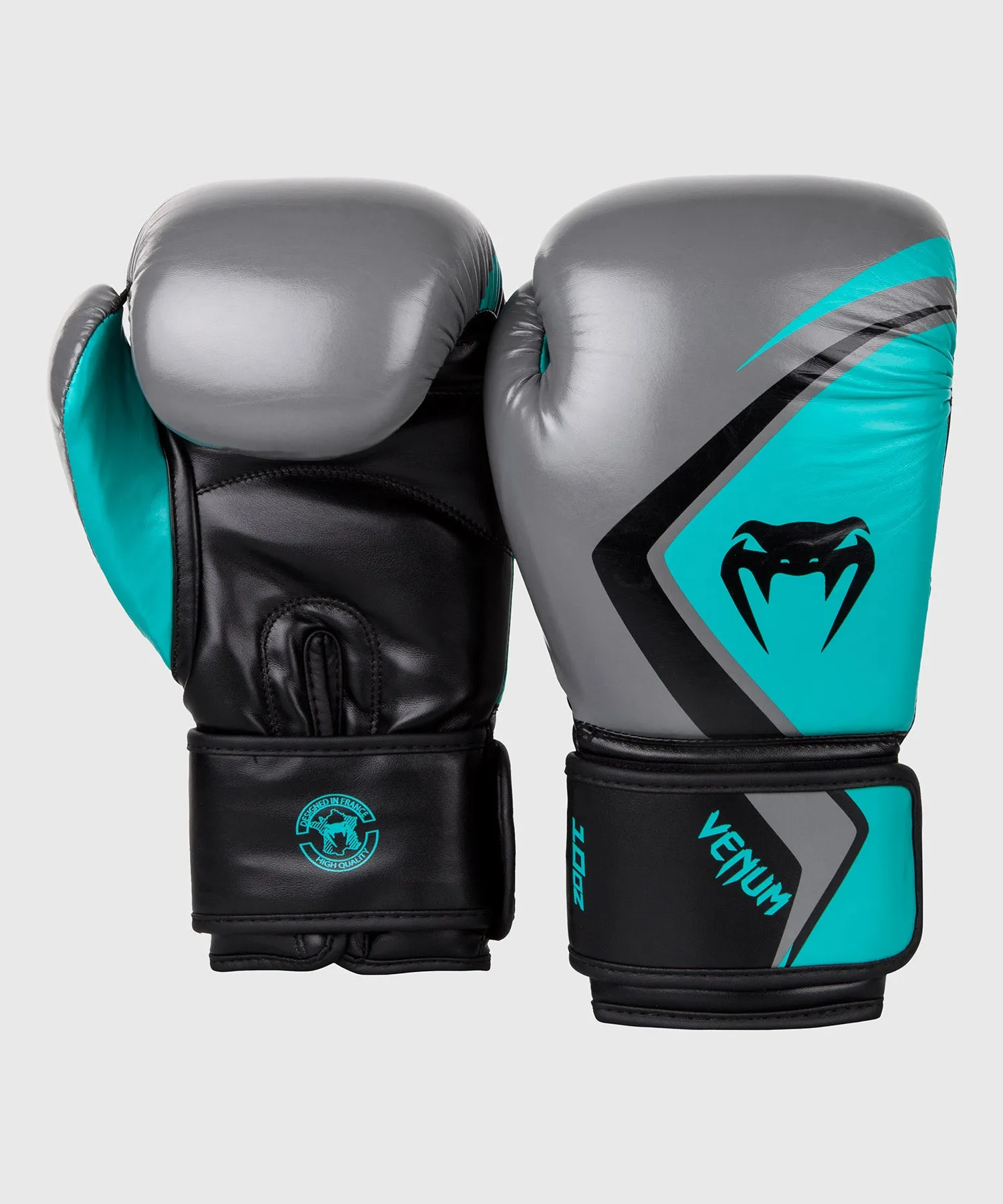 Guantes de Boxeo Venum Contender 2.0 – Gris/Turquesa-Negro