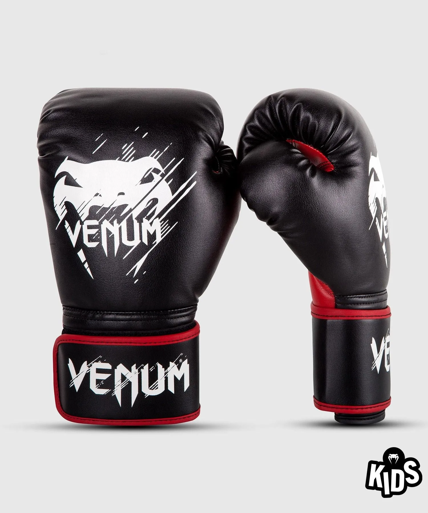 Guantes de Boxeo Venum Contender Niños - Negro/Rojo