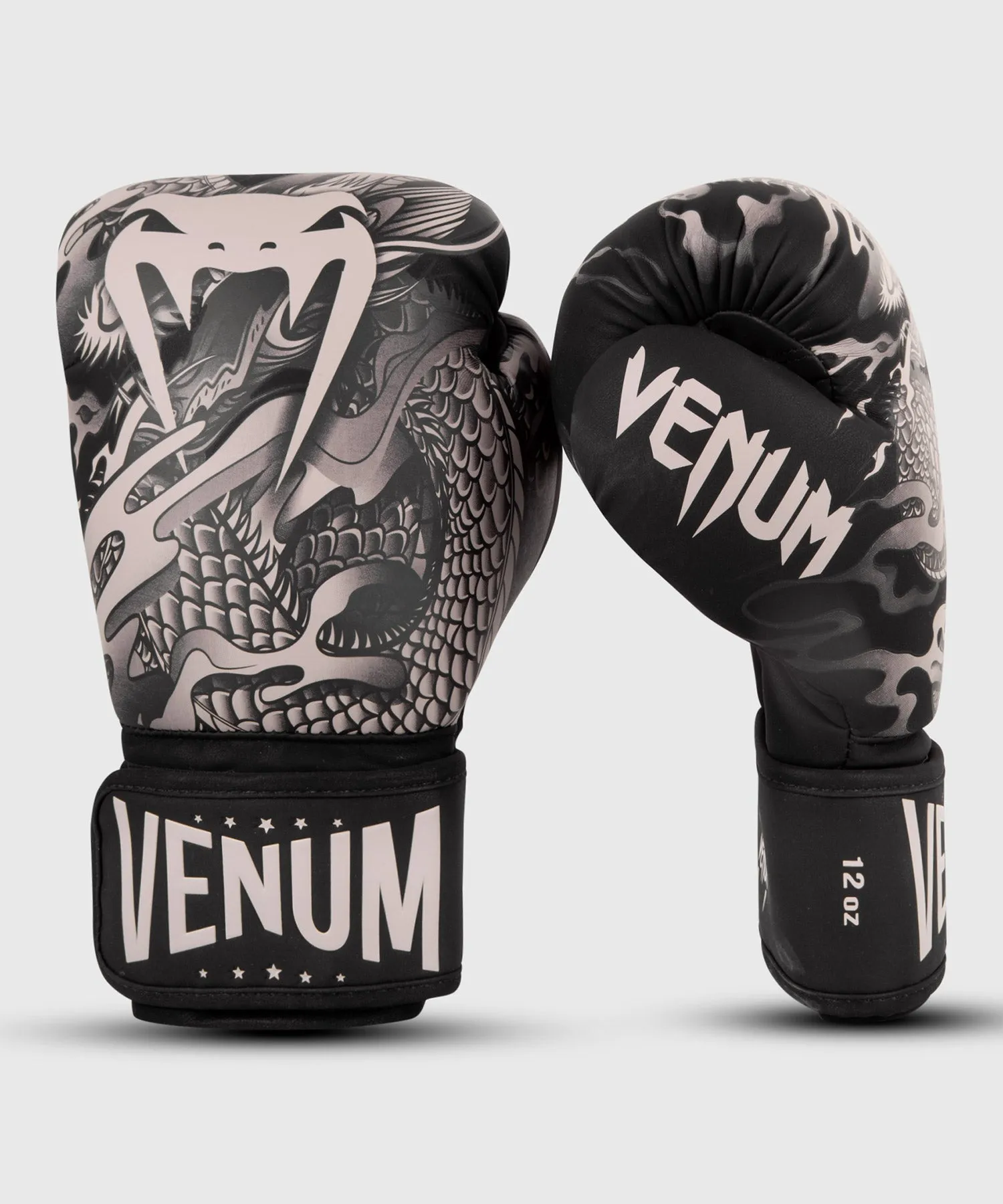 Guantes de boxeo Venum Dragon's Flight - Negro/Arena