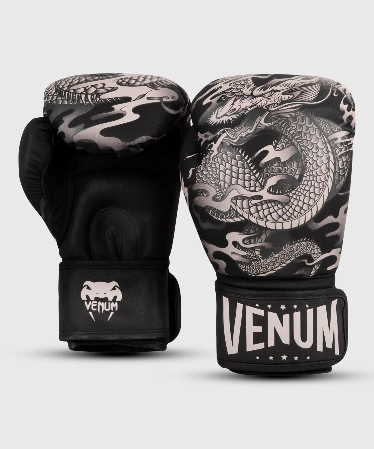 Guantes de boxeo Venum Dragon's Flight - Negro/Arena