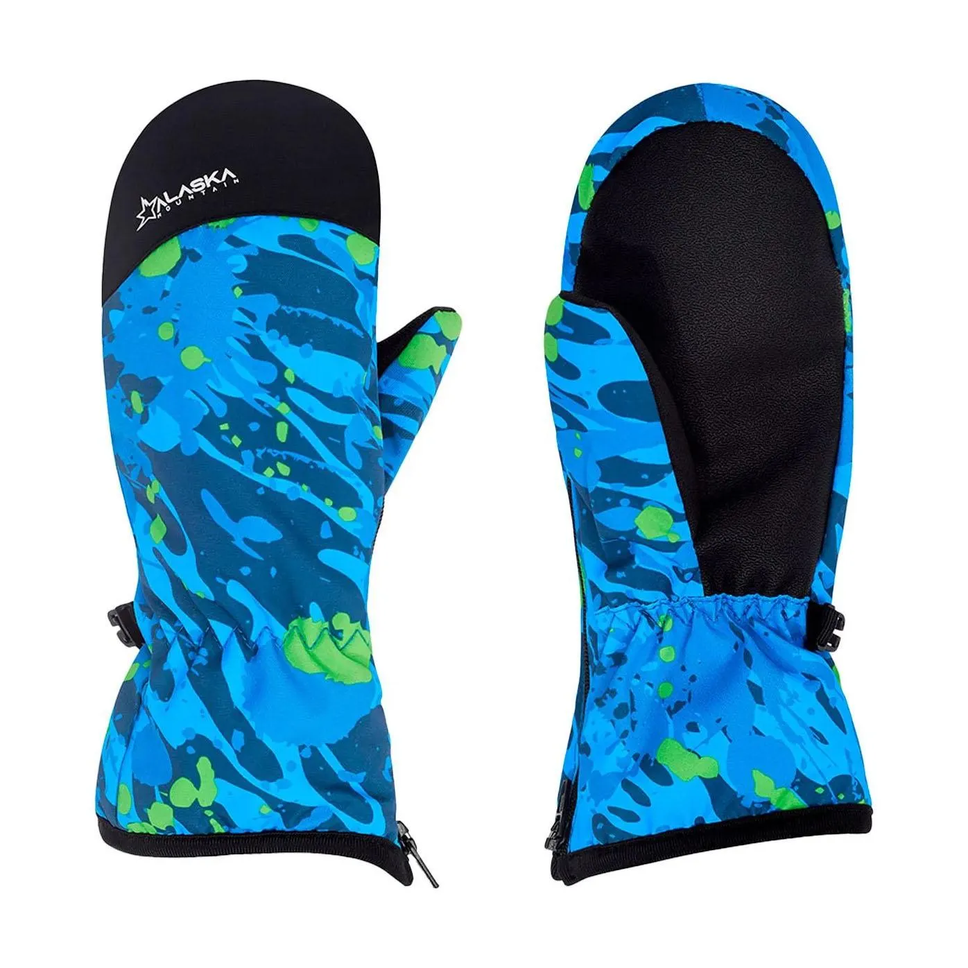 Guantes Snow Alaska Miton Crow Niño Azul Print