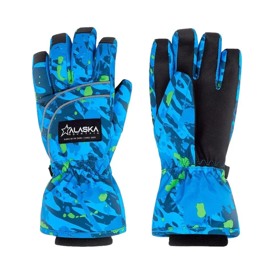 Guantes Snow Alaska Pelican Niño Azul