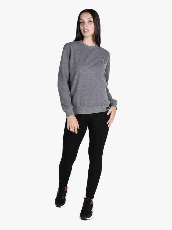 Hollywood Milano Sudadera deportiva de mujer con cuello redondo y strass