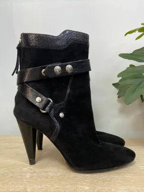 ISABEL MARANT.Botas negras doble textura T.39