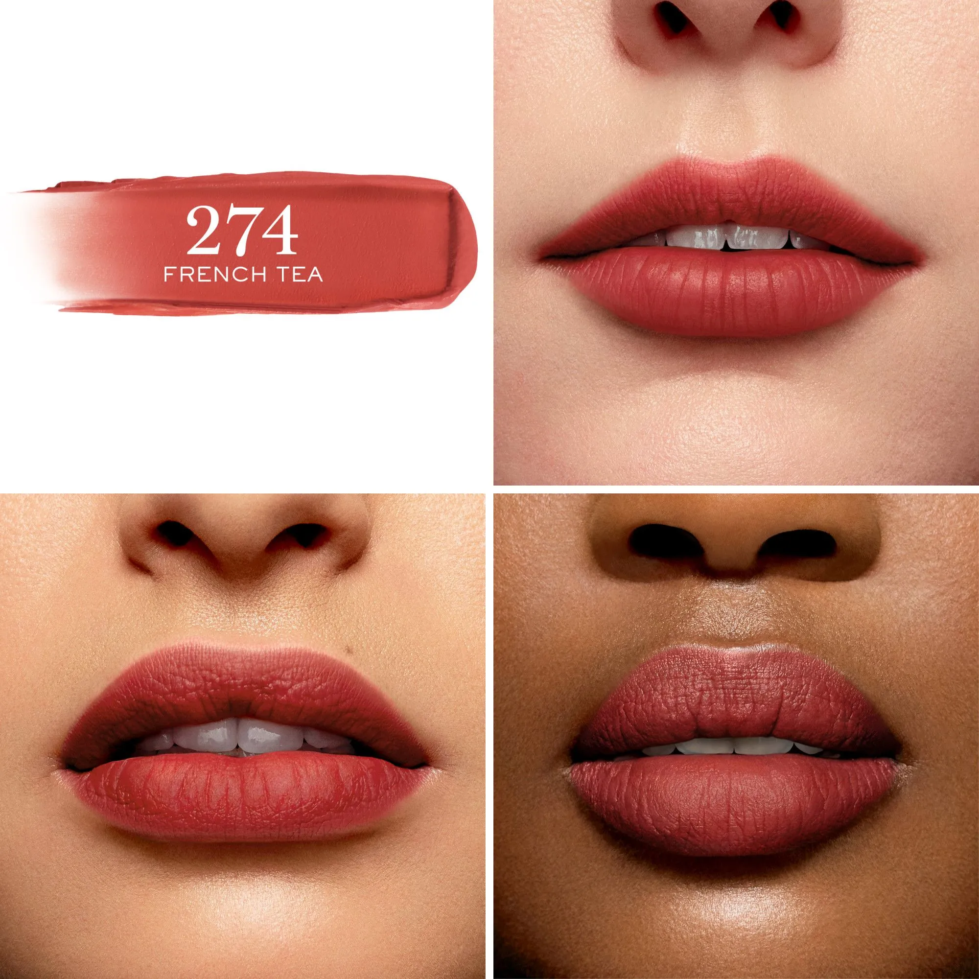 LANCÔME L'ABSOLU ROUGE INTIMATTE recarga en  - 274 French Tea