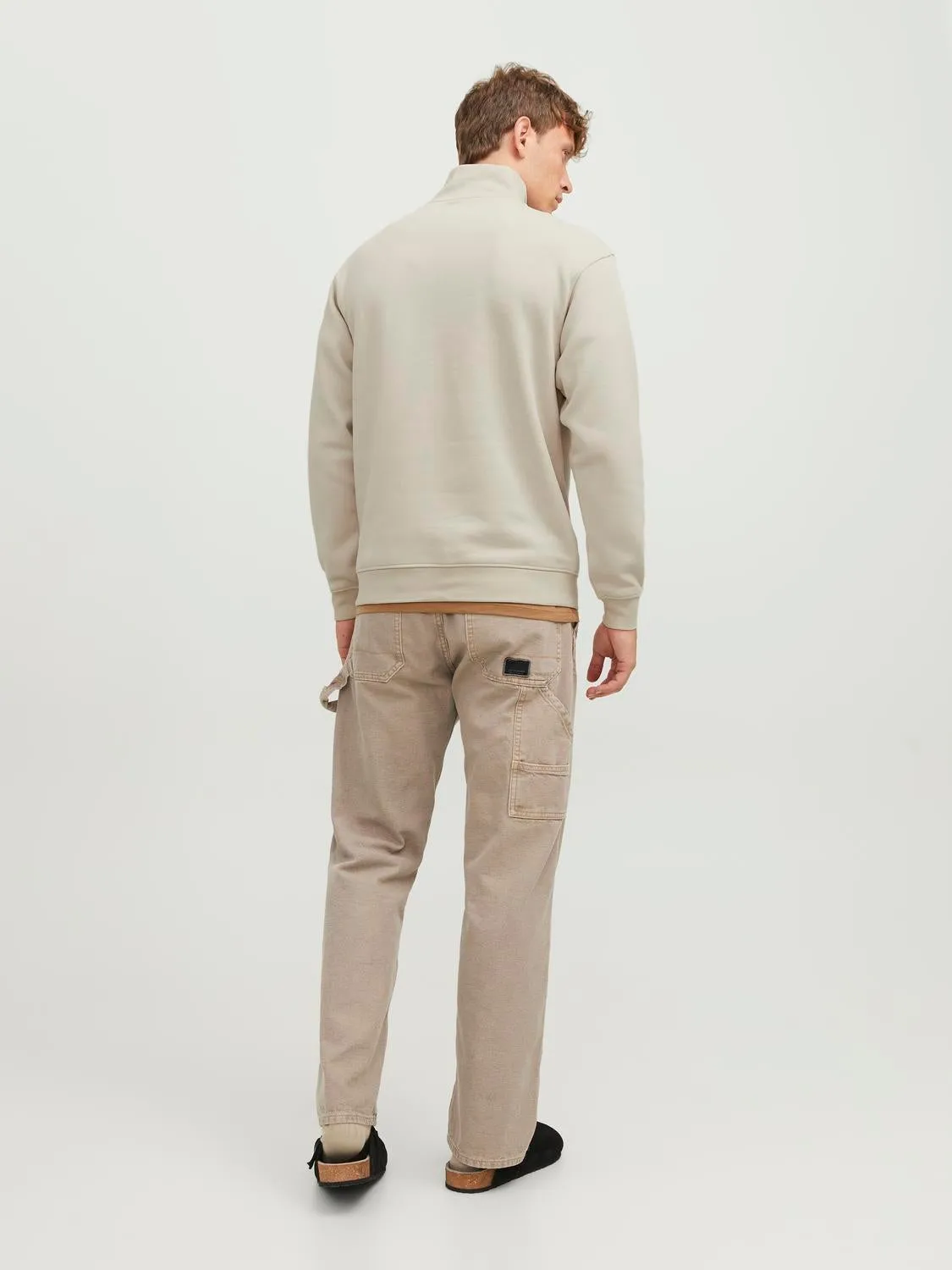 Media cremallera Liso | Beige | Jack & Jones®