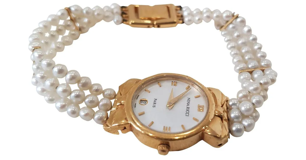 Nina Ricci Relojes finos Dorado 