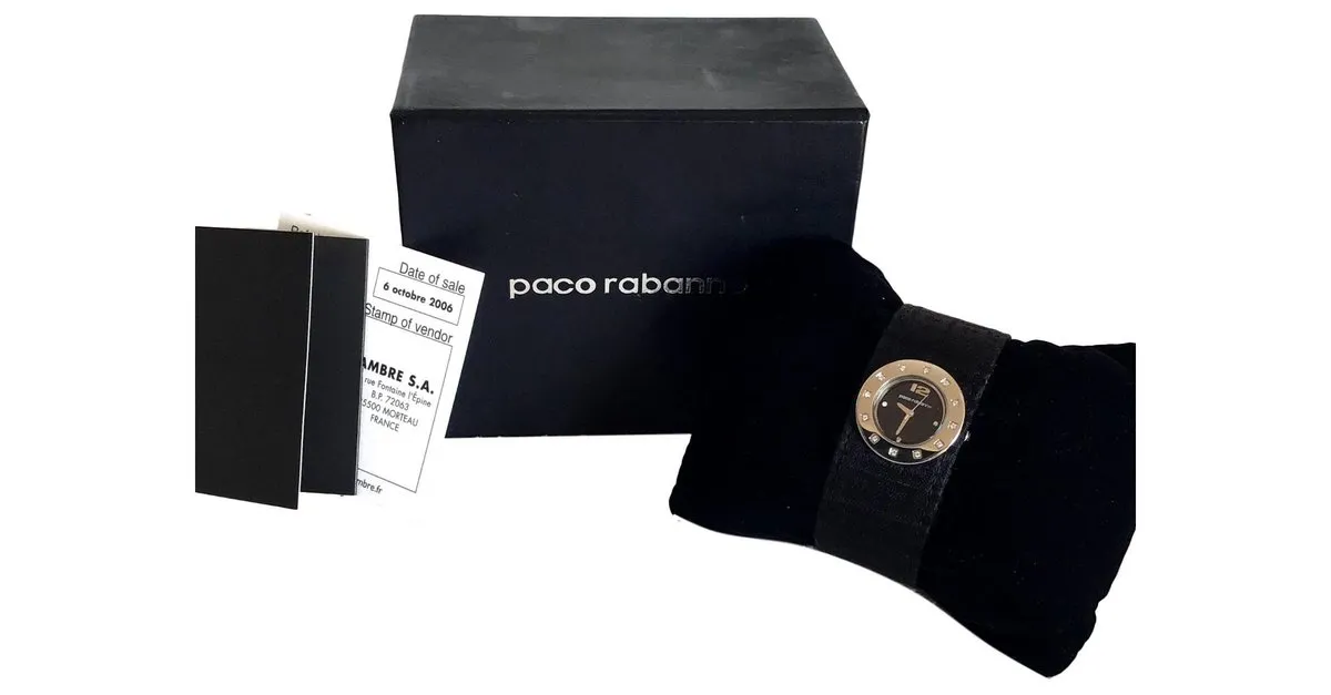 Paco Rabanne Relojes finos Negro 