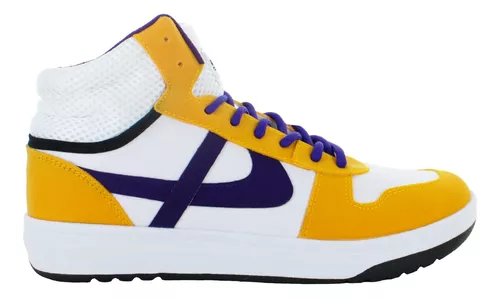 Panam Tenis Bota Vestir Casual Skate Amarillo Lakers 85248